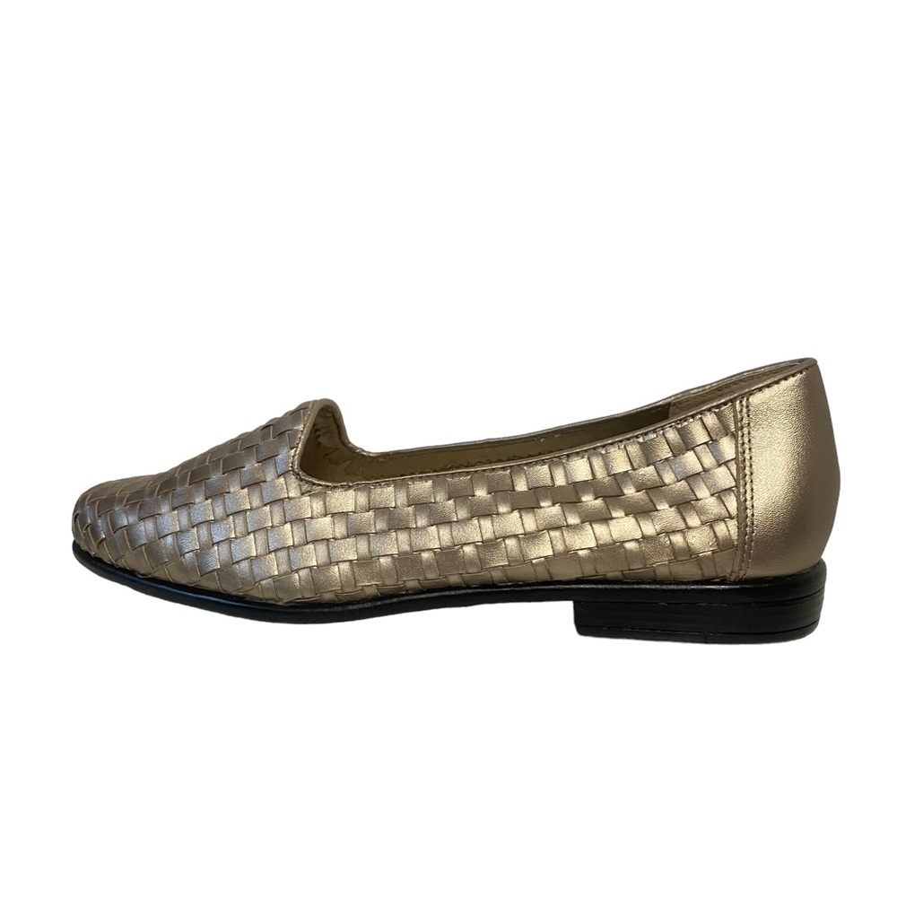 Trotters Metallic Woven Loafers in Gold and Silver Tones - Picture 4 of 11